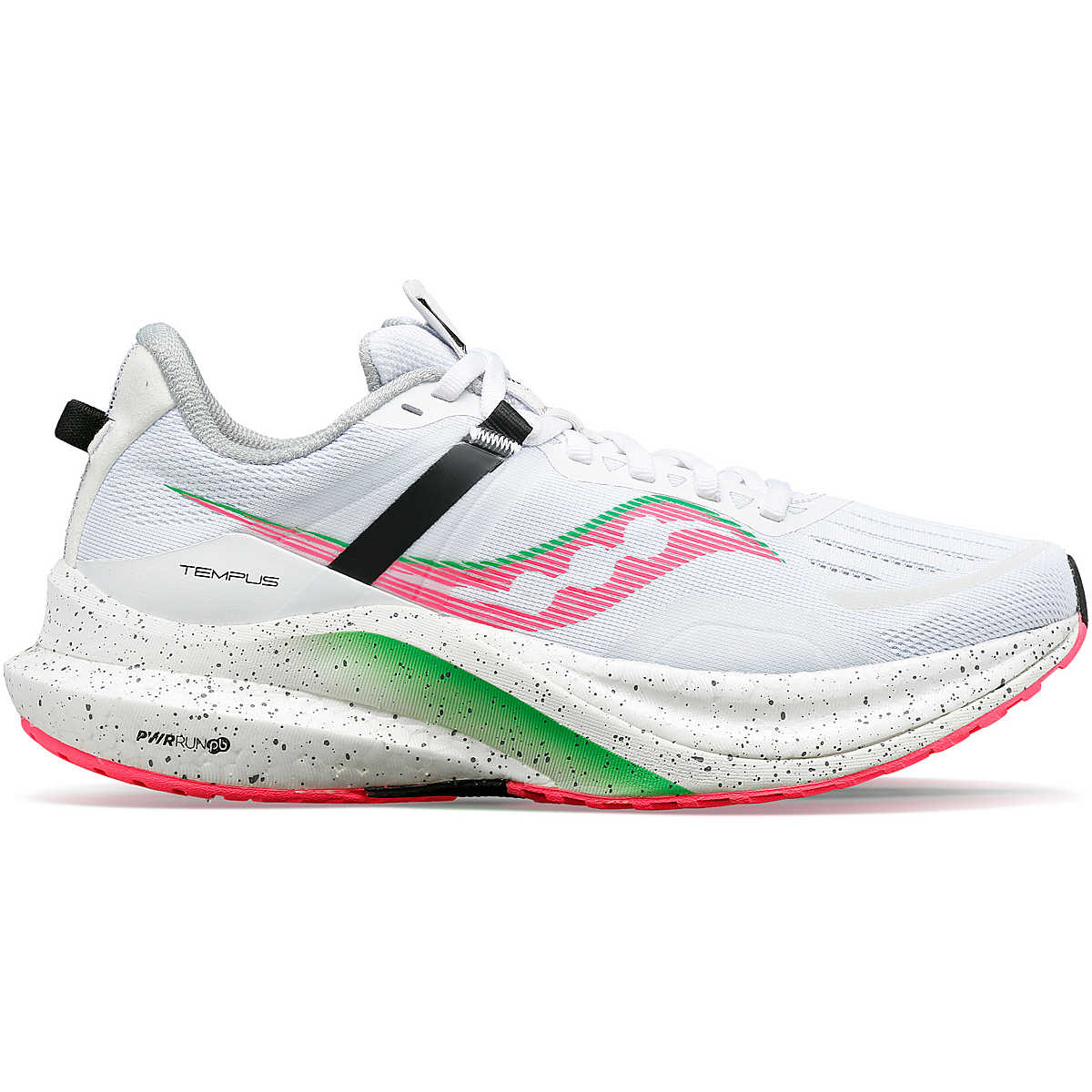 Women's Saucony Tempus, White/Vizi Pink, 10.5 B Medium