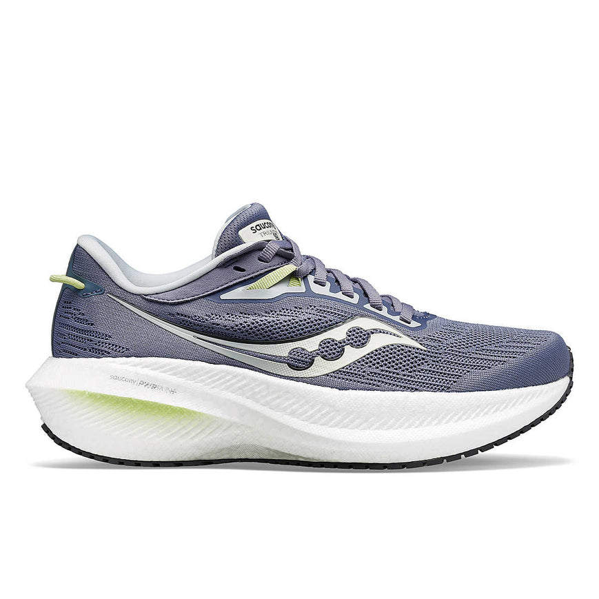 Women's Saucony Triumph 21, Iris/Fern, 6.5 B Medium