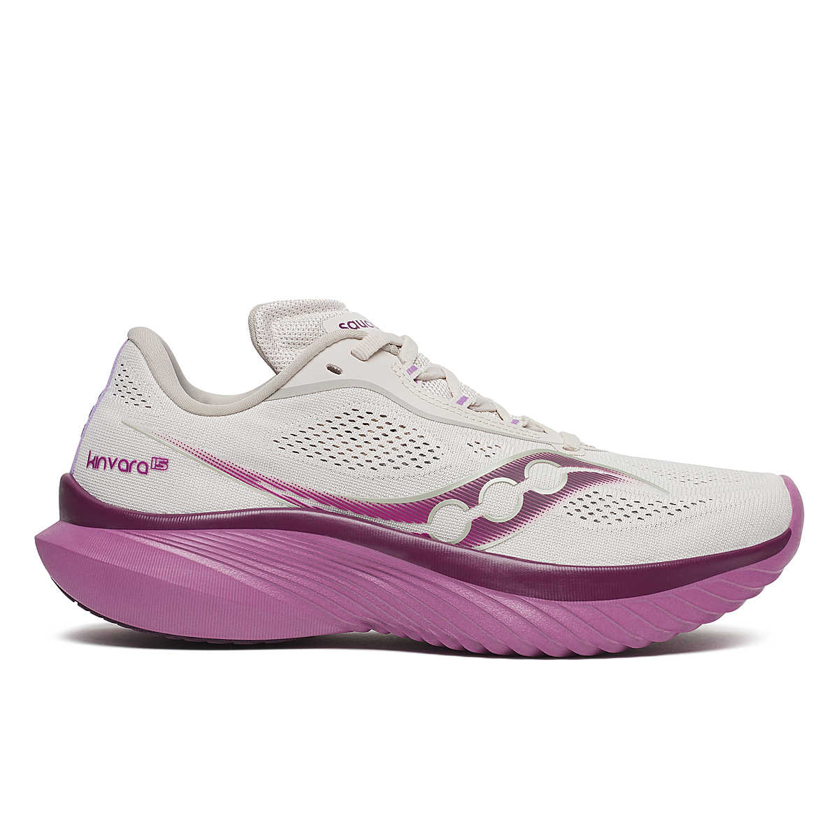Women's Saucony Kinvara 15, Moon/Viola, 8 B Medium