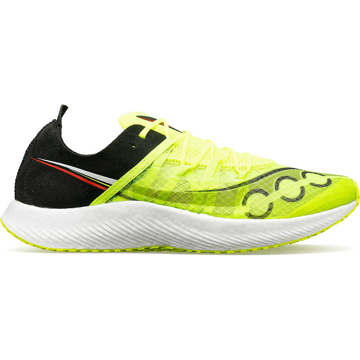 Women's Saucony Sinister, Citron/Black, 8 B Medium