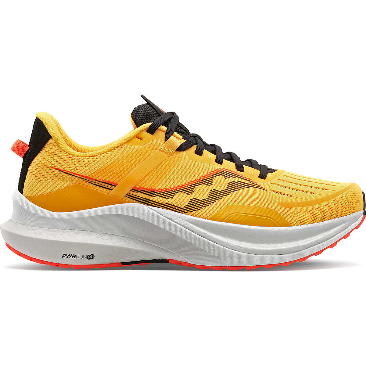 Men's Saucony Tempus, White/Vizi Orange, 9.5 D Medium