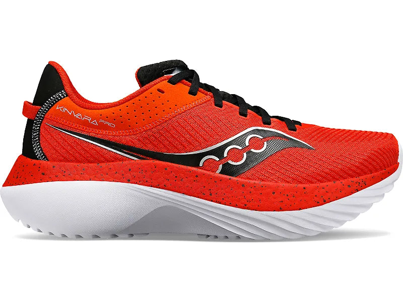 Men's Saucony Kinvara Pro, Infrared/Black, 9.5 D Medium
