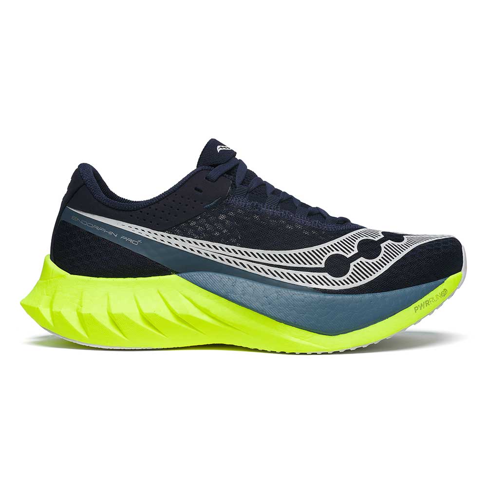 Men's Saucony Endorphin Pro 4, Navy/Citron, 9 D Medium