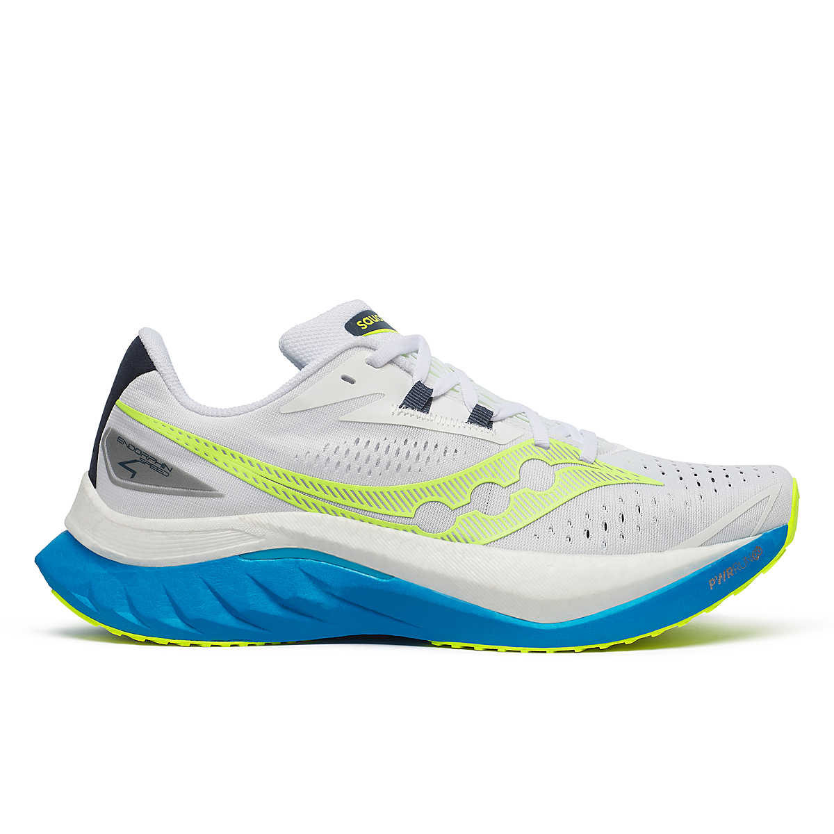 Men's Saucony Endorphin Pro 4, White/Viziblue, 13 D Medium