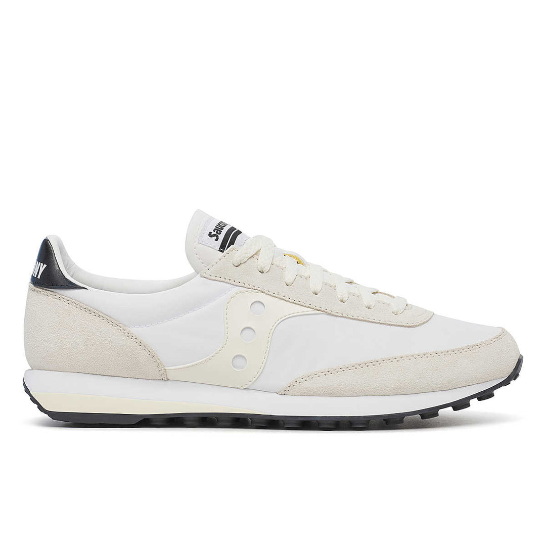 Men's Saucony Trainer 80, White/Off White, 10 D Medium