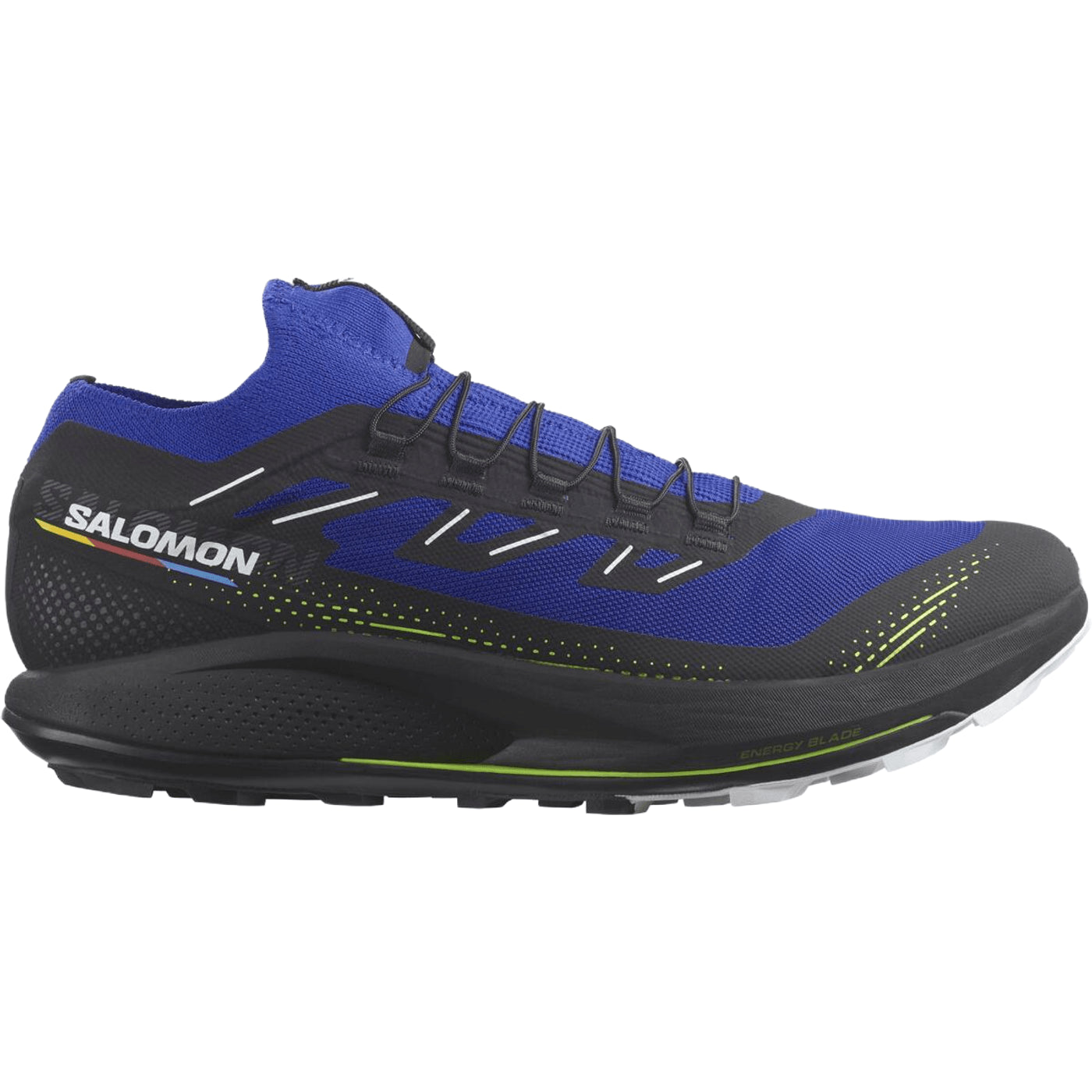 Men's Salomon Pulsar Trail Pro 2, Surf The Web/Black/Safety Yellow, 12 D Medium
