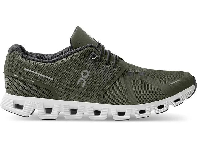 Men's On Cloud 5, Olive/White, 8.5 D Medium