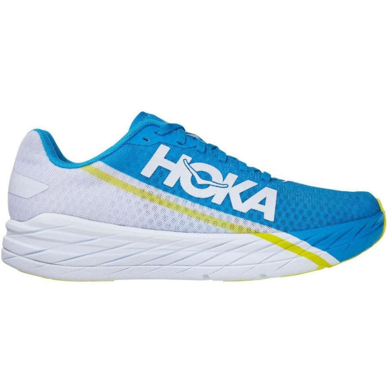 Men's Hoka Rocket X, White/Diva Blue, 7 D Medium