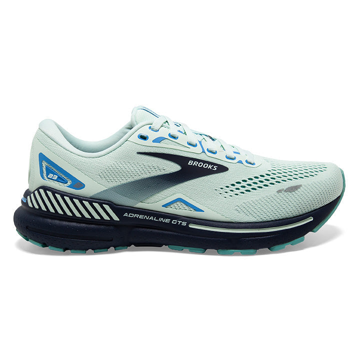Women's Brooks Adrenaline GTS 23, Blue Glass/Nile Blue/Marina, 5.5 B Medium