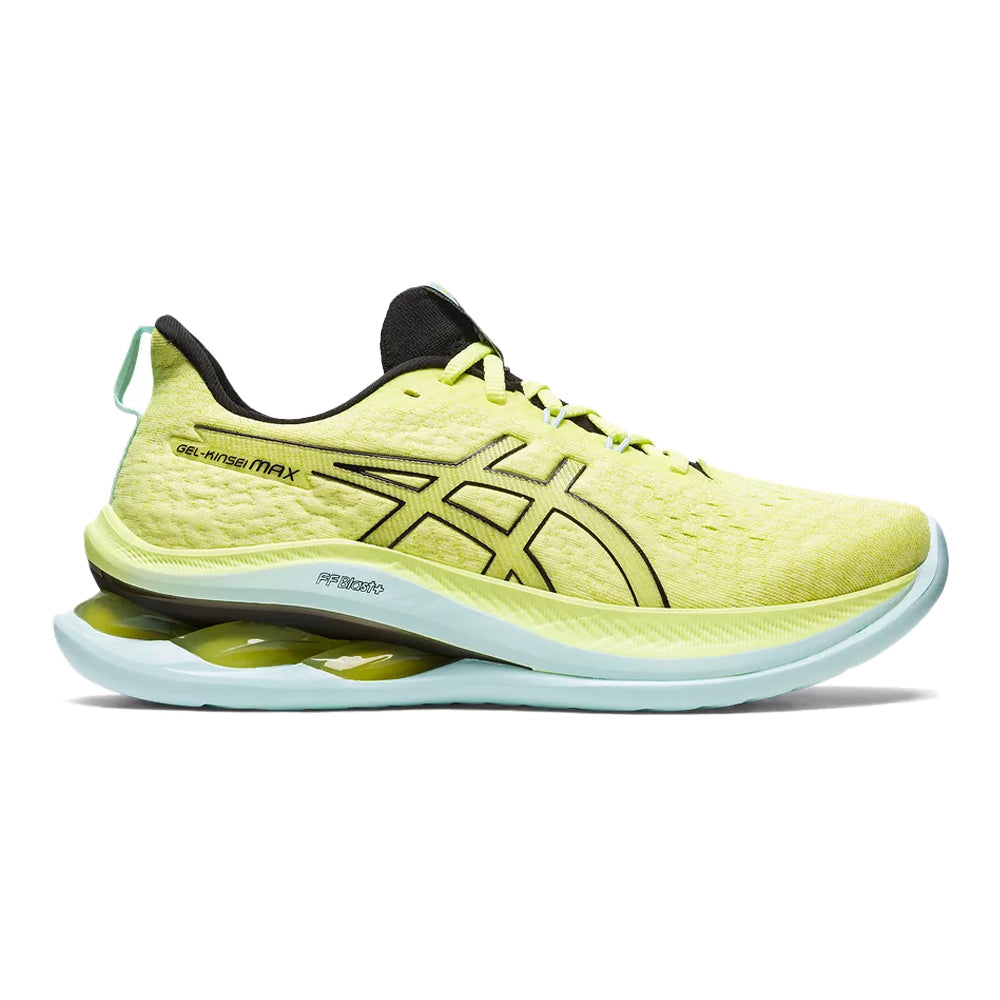 Women's Asics Gel-Kinsei Max, Glow Yellow/Black, 6 B Medium