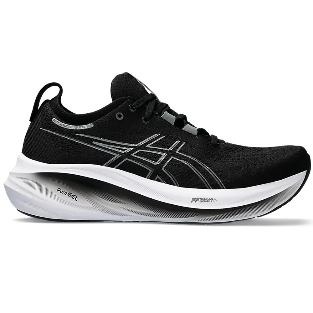 Women's Asics Gel-Nimbus 26, Black/Graphite Grey, 5.5 B Medium