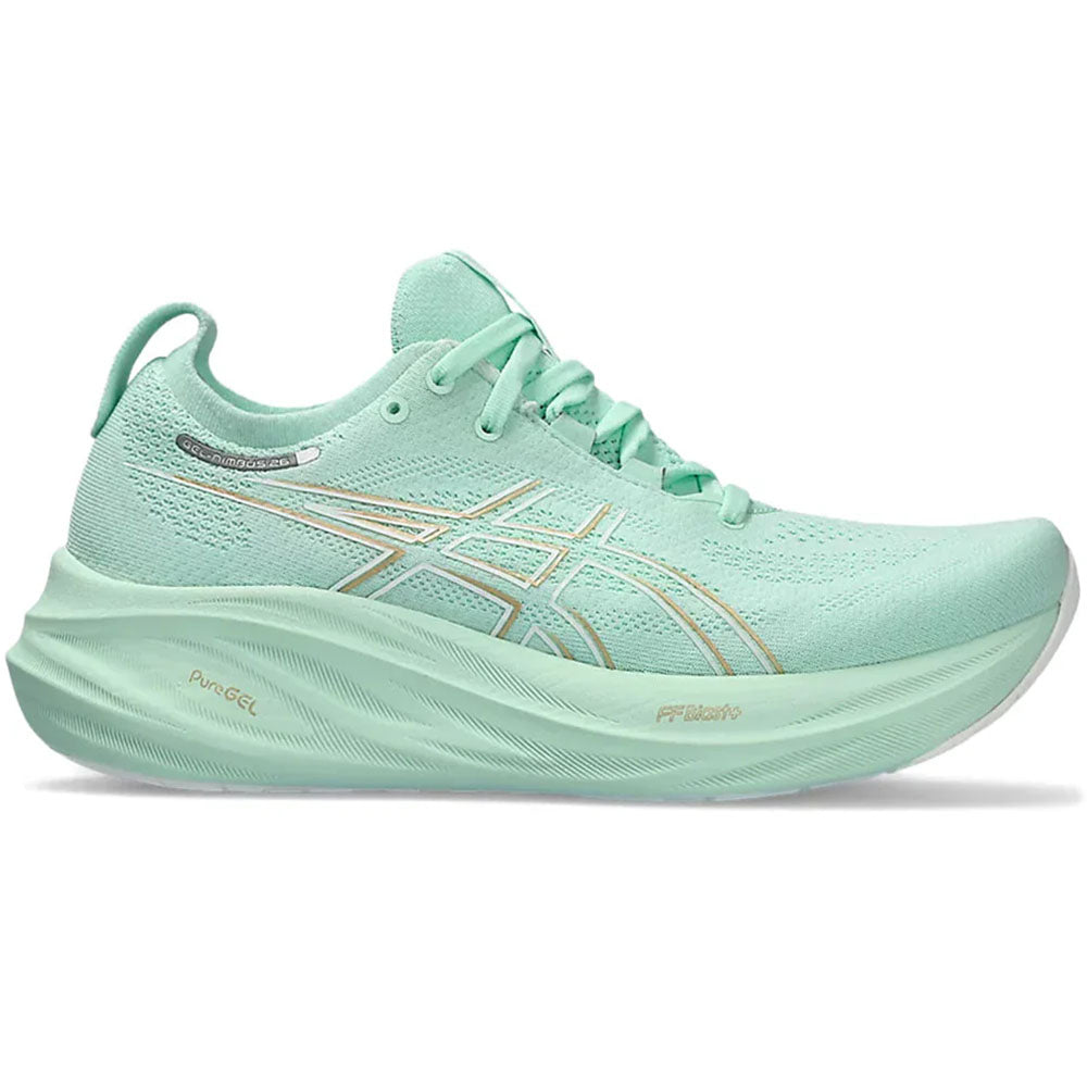 Women's Asics Gel-Nimbus 26, Mint Tint/Pale Mint, 5.5 B Medium