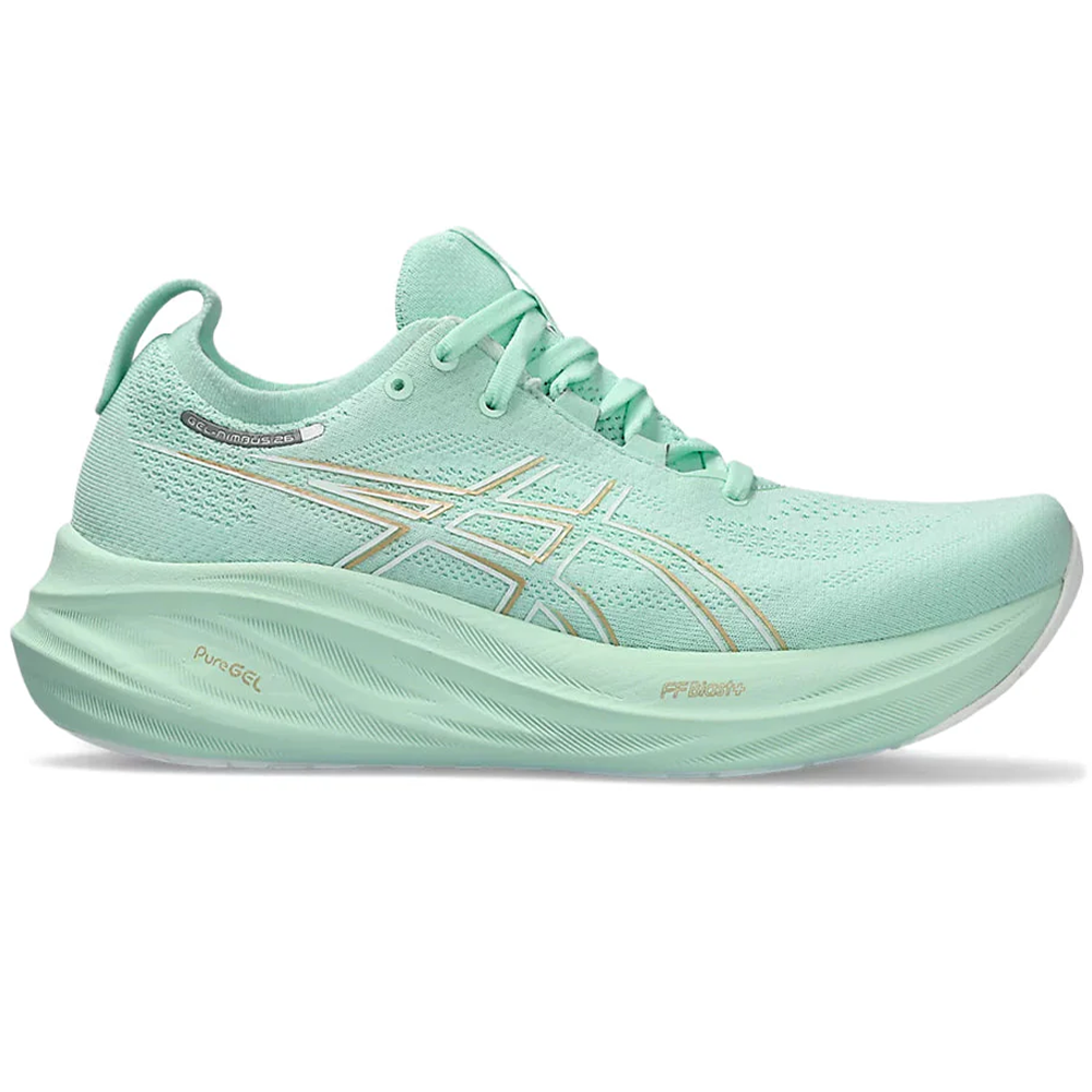 Women's Asics GEL-Nimbus 26, Mint Tint/Pale Mint, 10 D Wide