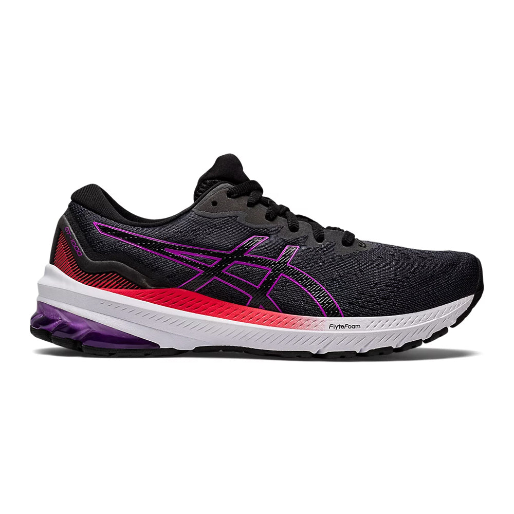 Women's Asics GT-1000 11, Black/Orchid, 8.5 B Medium