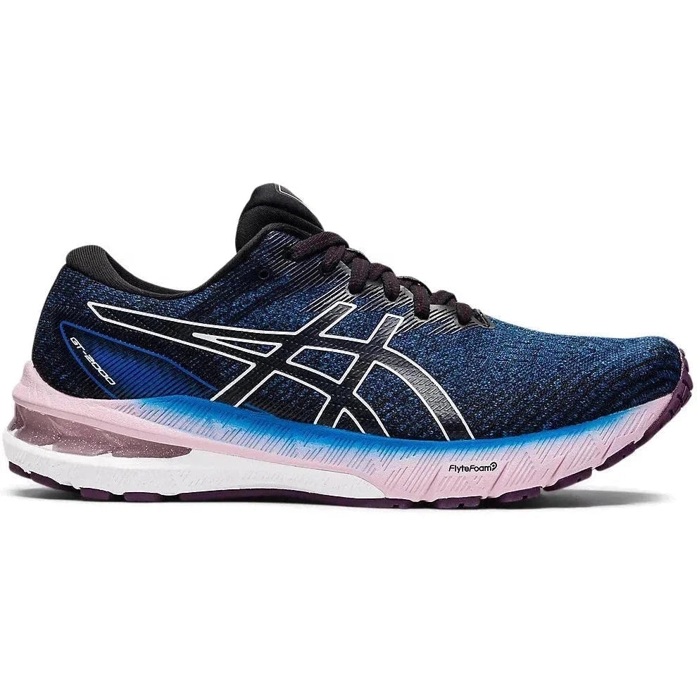 Women's Asics GT-2000 10, LAKE DRIVE/WHITE, 11 D Wide