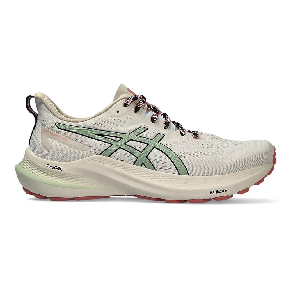 Women's Asics GT-2000 12 TR, Nature Bathing/Rose Rouge, 10.5 B Medium