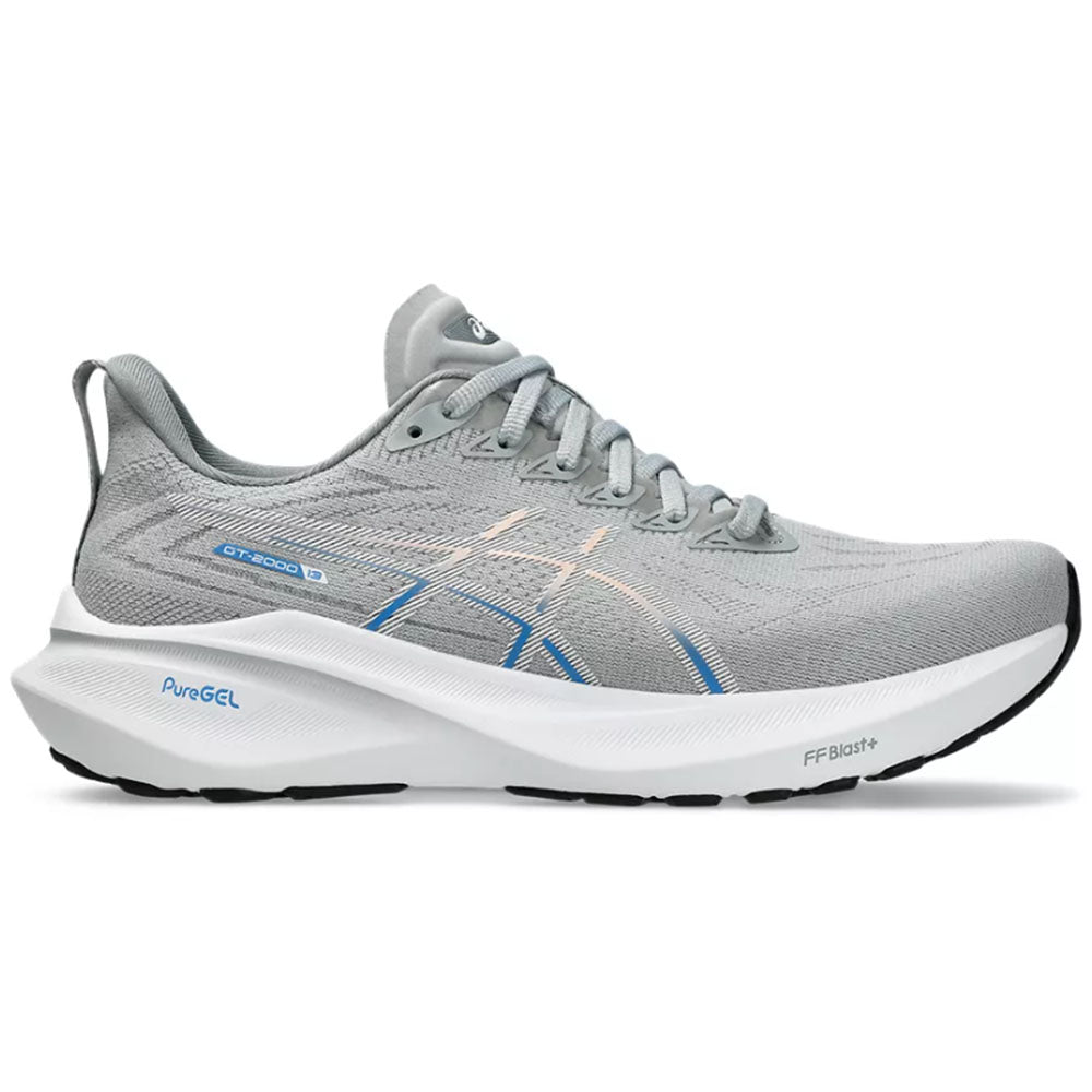 Women's Asics GT-2000 13, Piedmont Grey/White, 7 B Medium