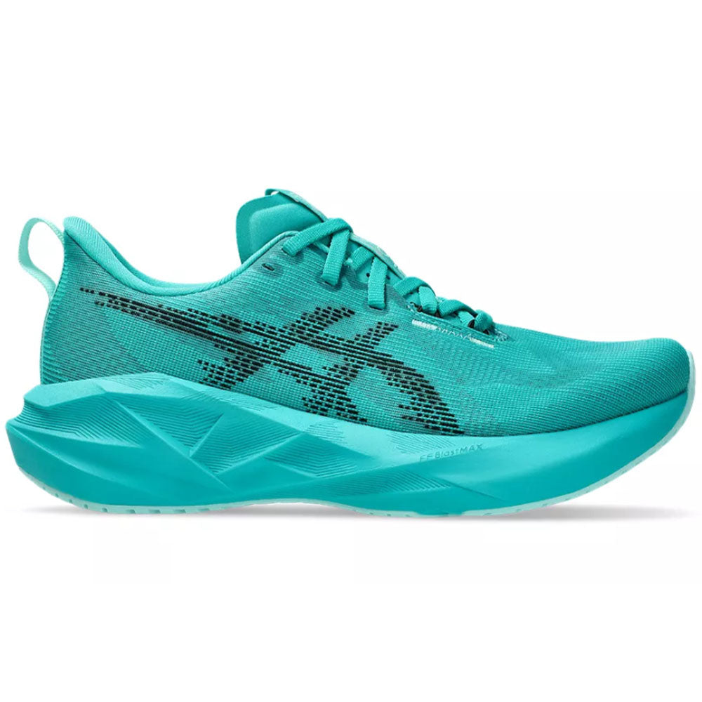 Women's Asics Novablast 5, Wave Teal/Black, 11 B Medium