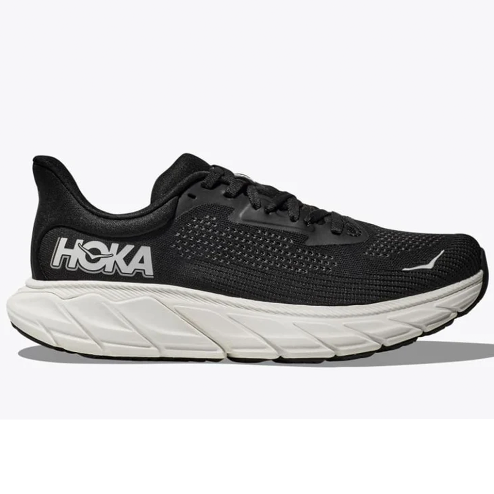 Women's Hoka Arahi 7, Black/White, 9.5 D Wide
