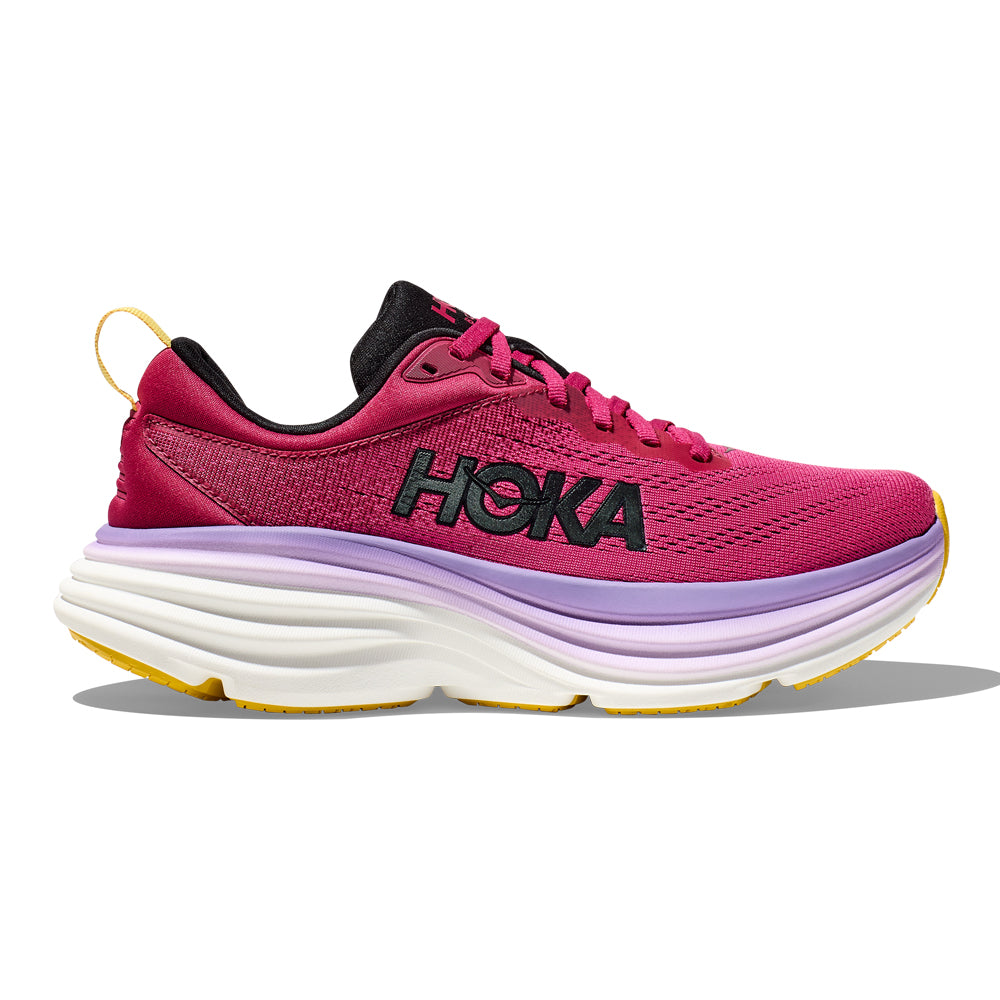 Women's Hoka Bondi 8, Cherries Jubilee/Pink Yarrow, 8 B Medium