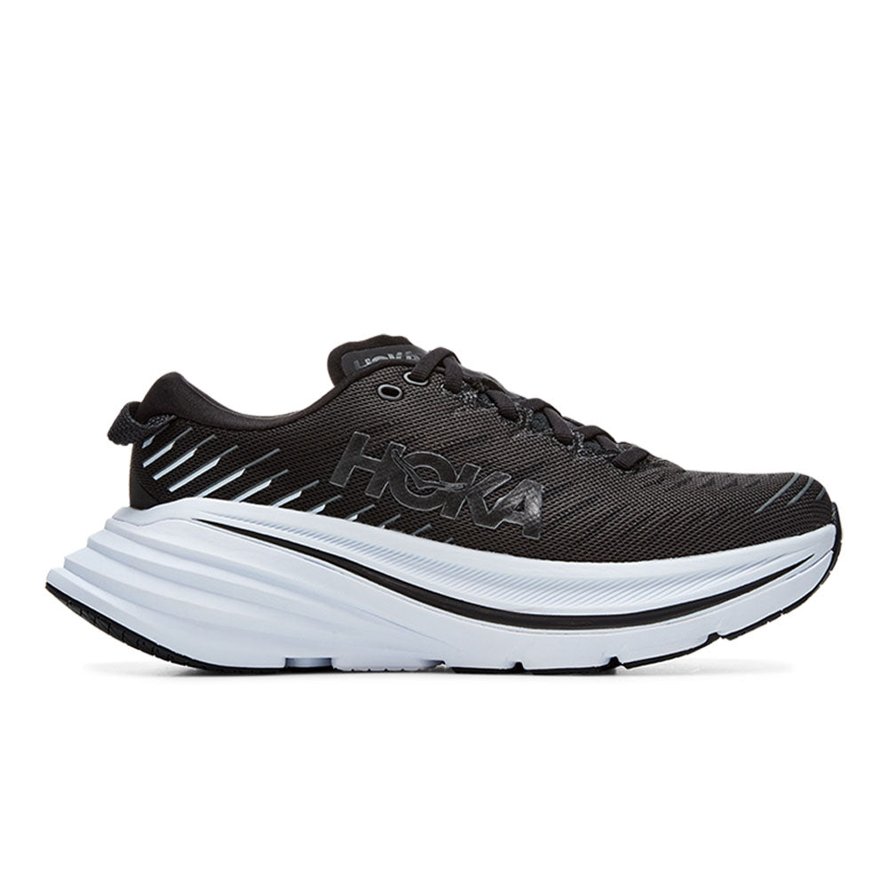 Women's Hoka Bondi X, Black/White, 10.5 B Medium