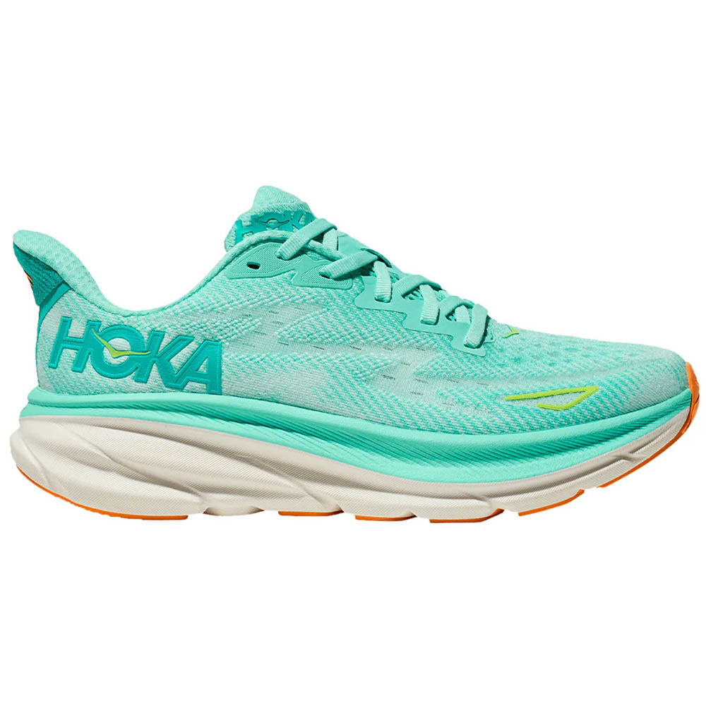 Women's Hoka Clifton 9, Seafoam/Aqua Breeze, 10 B Medium