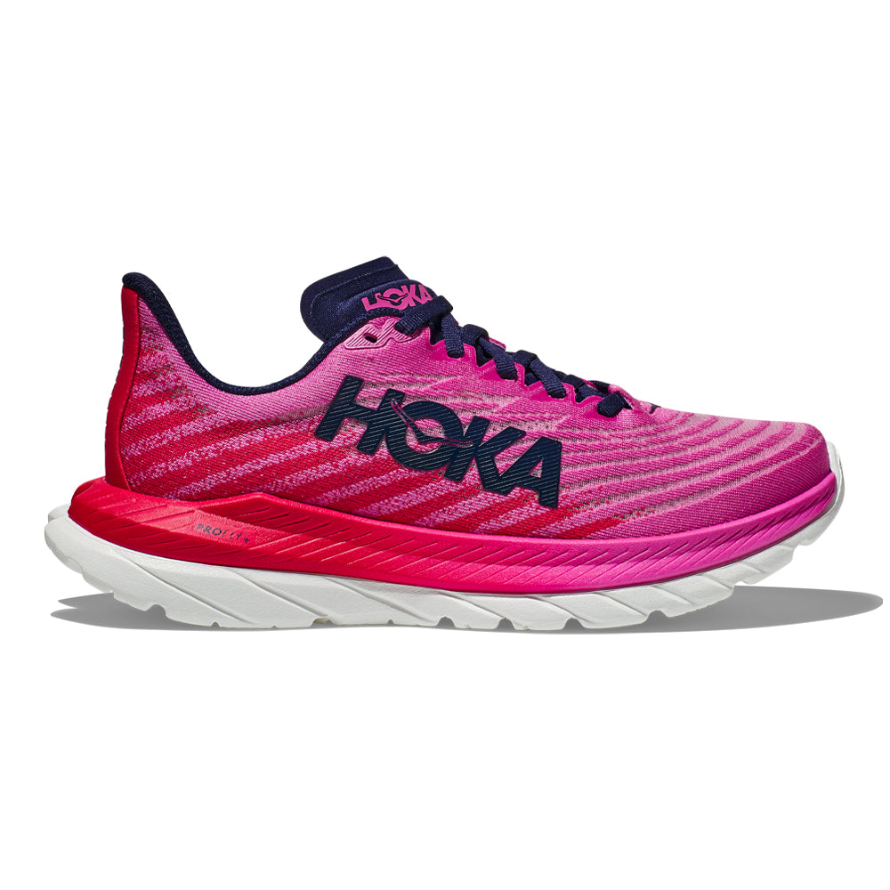 Women's Hoka Mach 5, Raspberry/Strawberry, 6 B Medium