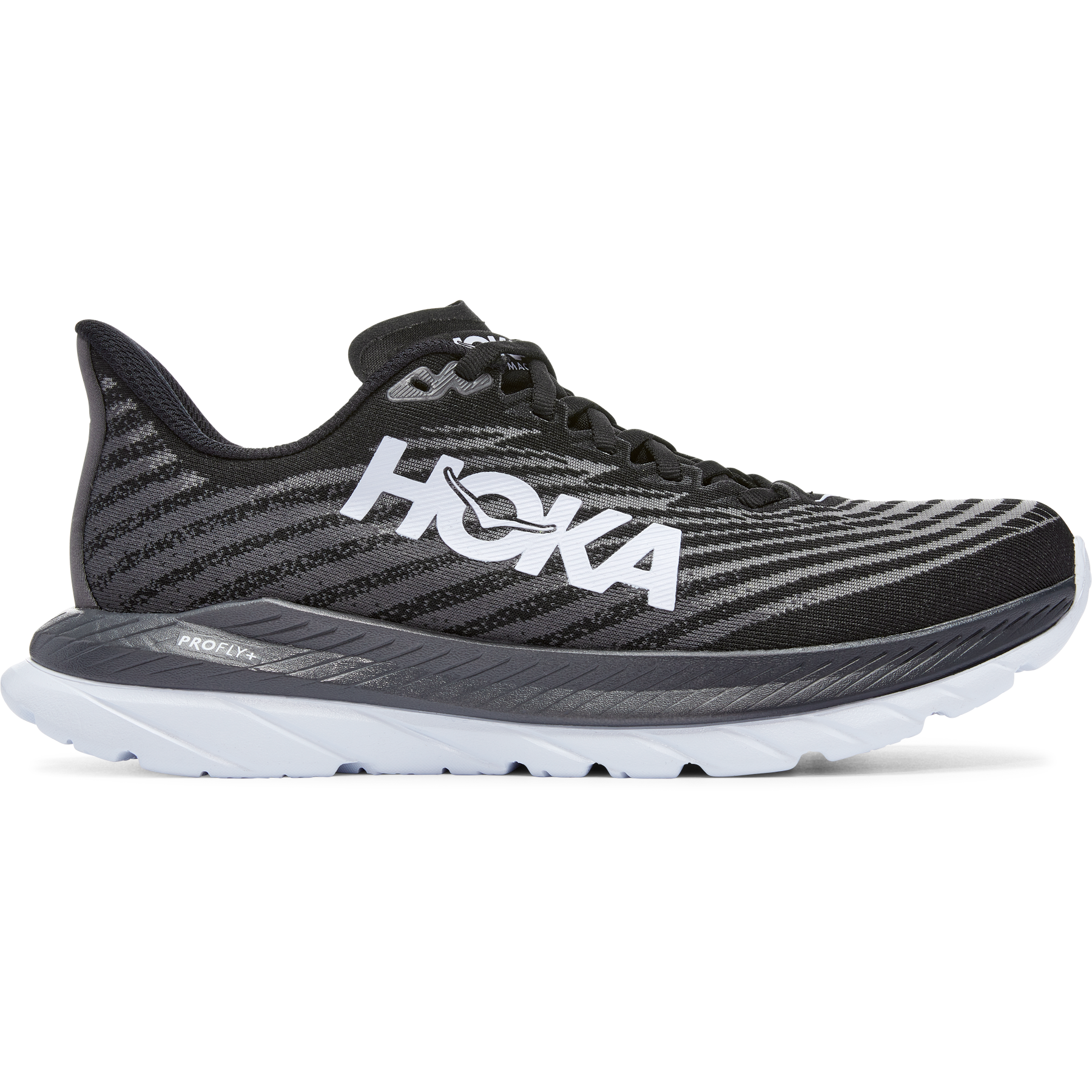 Women's Hoka Mach 5, Black/Castlerock, 5 B Medium