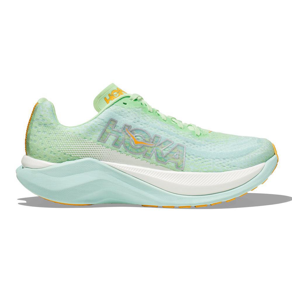 Women's Hoka Mach X, Lime Glow/Sunlit Ocean, 10 B Medium