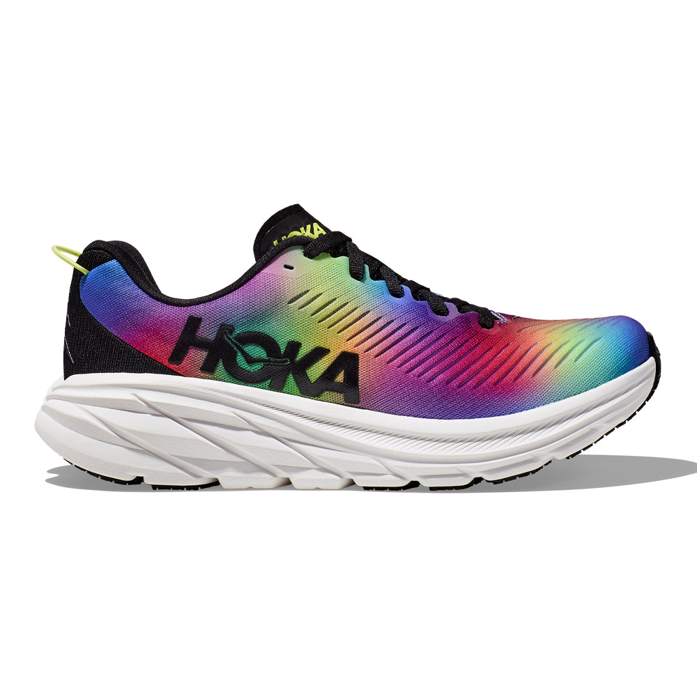 Women's Hoka Rincon 3, Black/Multi, 9 B Medium