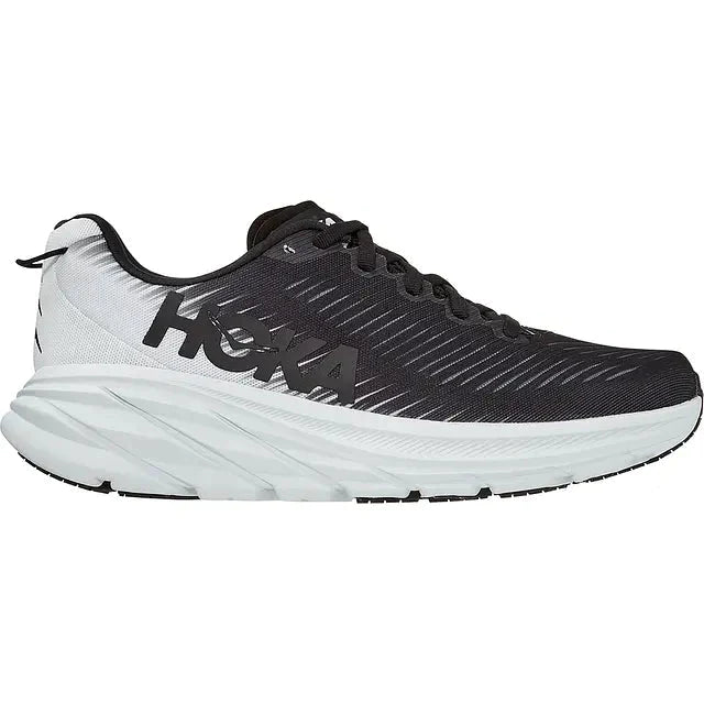 Women's Hoka Rincon 3, Black/White, 10 B Medium
