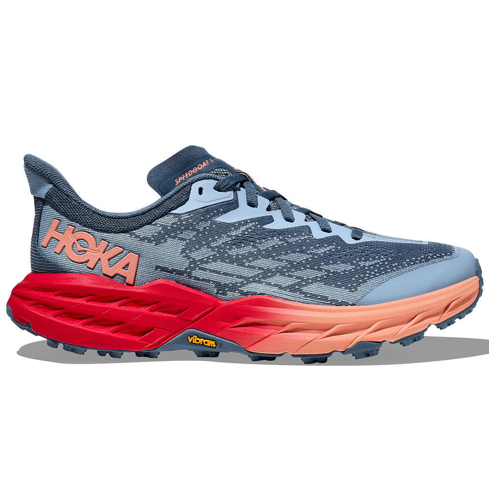 Women's Hoka Speedgoat 5, Real Teal/Papaya, 11 B Medium