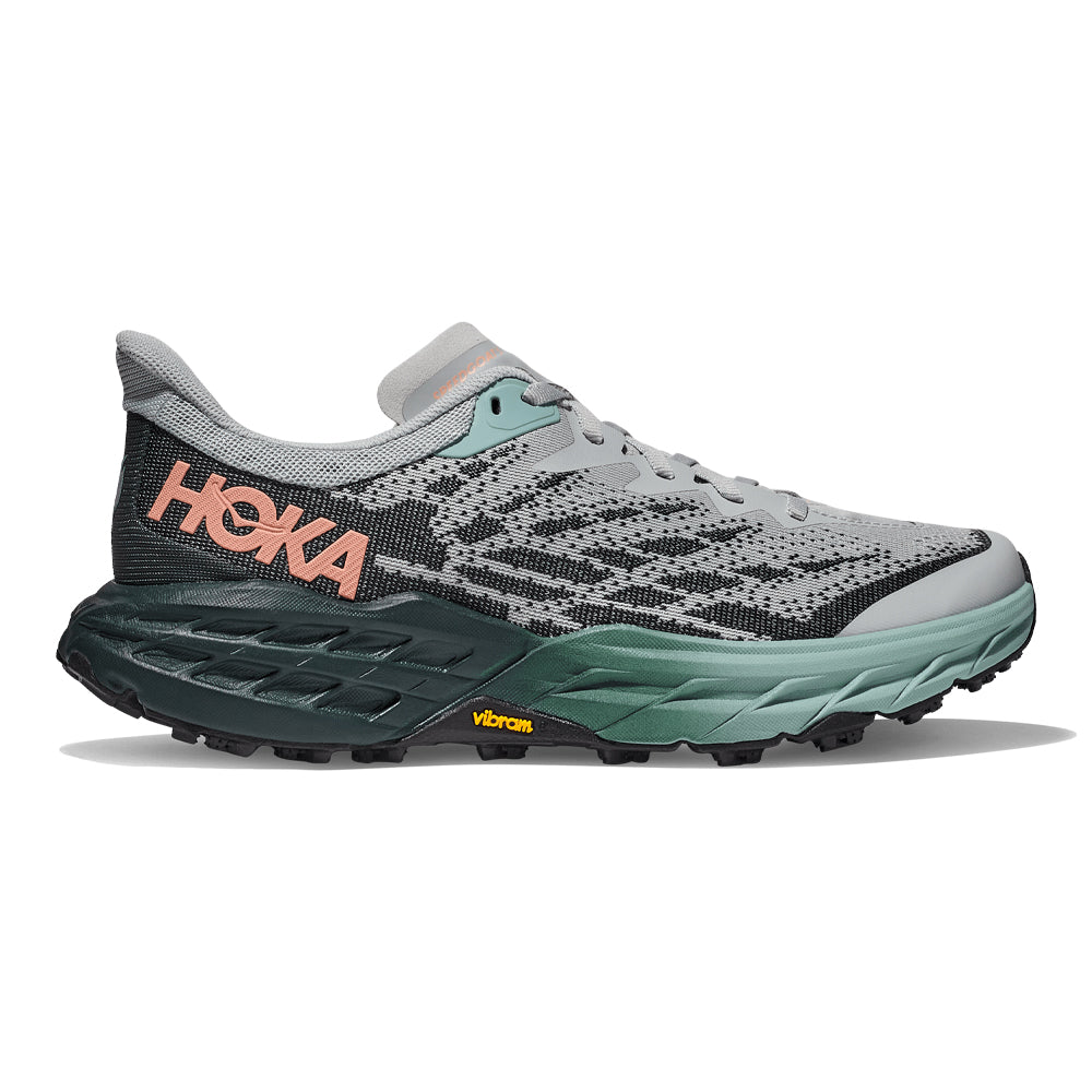 Women's Hoka Speedgoat 5, Harbor Mist/Spruce, 7 B Medium