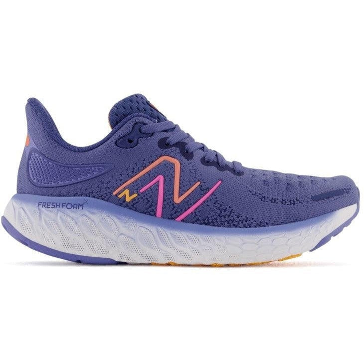 Women's New Balance Fresh Foam X 1080v12, Night Sky/Vibrant Orange/Vibrant Pink, 7.5 D Wide