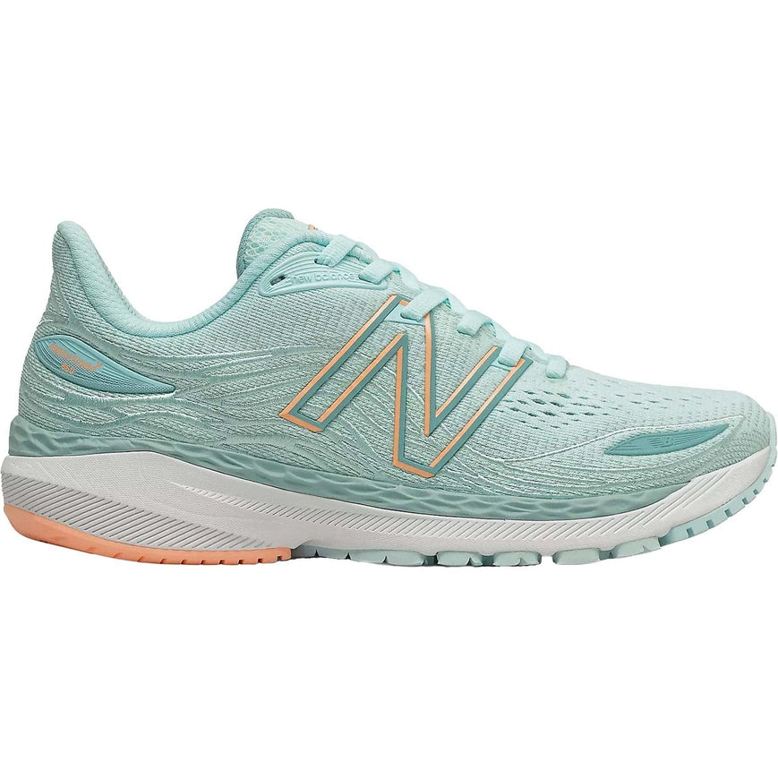 Women's New Balance Fresh Foam X 860v12, Pale Blue Chill/Light Mango, 11.5 B Medium
