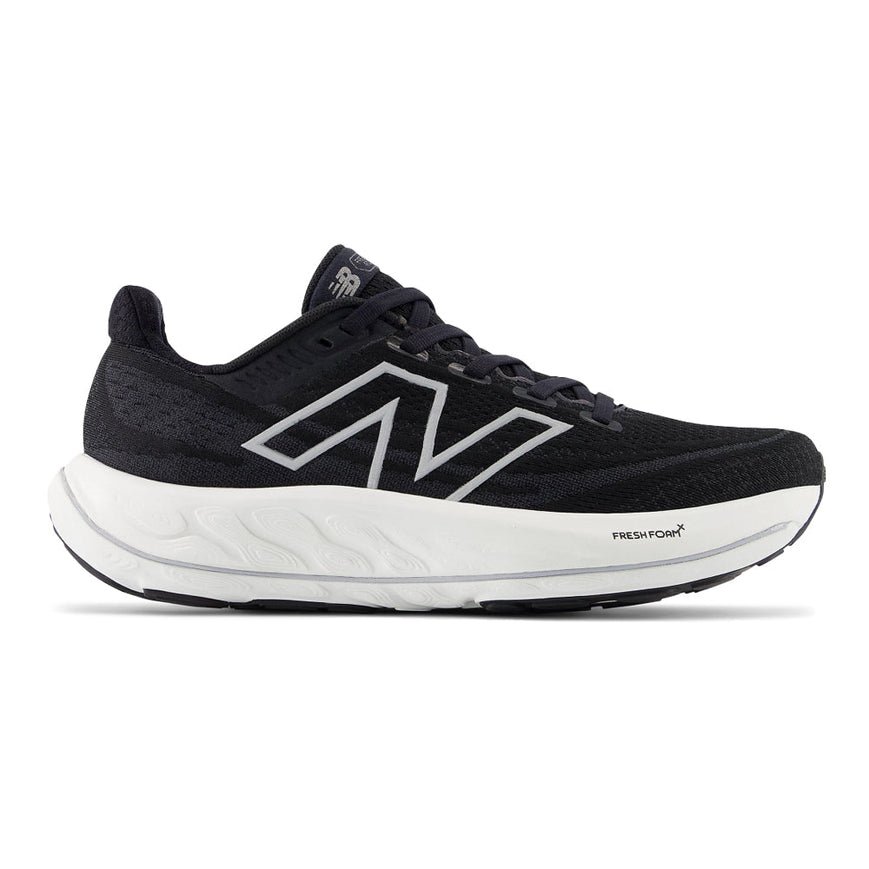 Women's New Balance Fresh Foam Vongo v6, Black/White, 8.5 D Wide