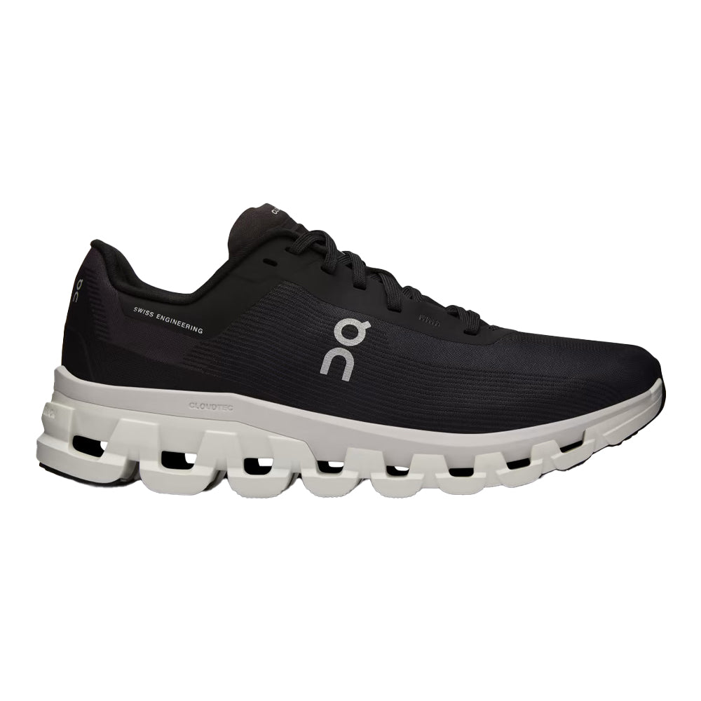 Women's On Cloudflow 4, Black/White, 9 B Medium