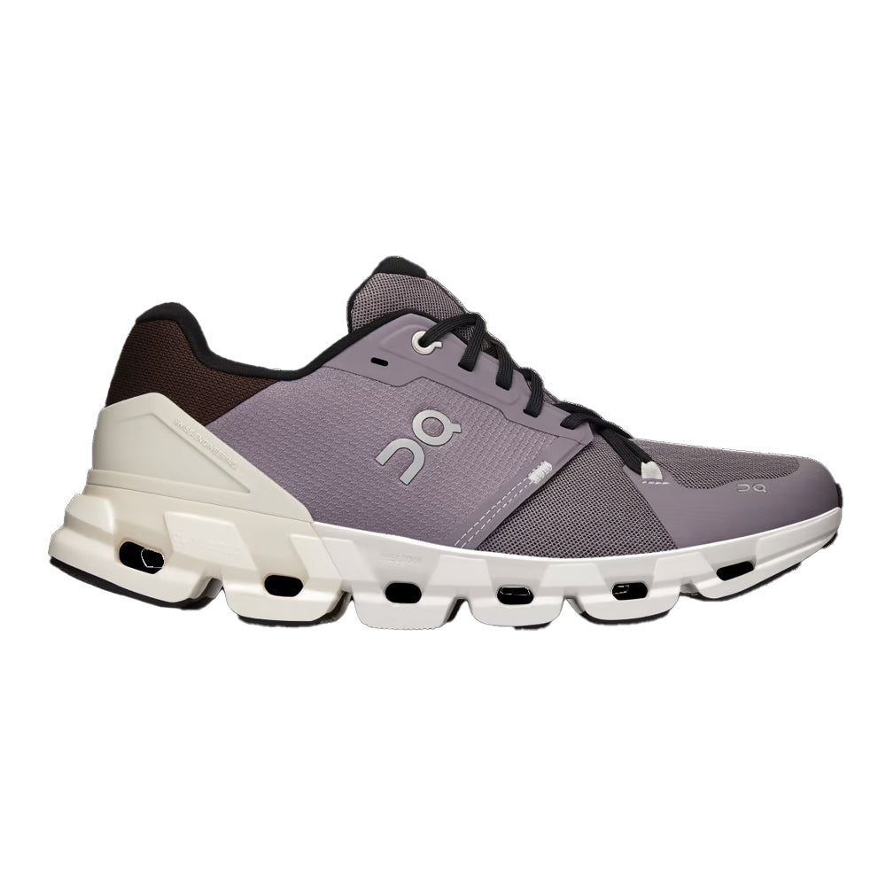 Women's On Cloudflyer 4, Shark/Pearl, 10 B Medium