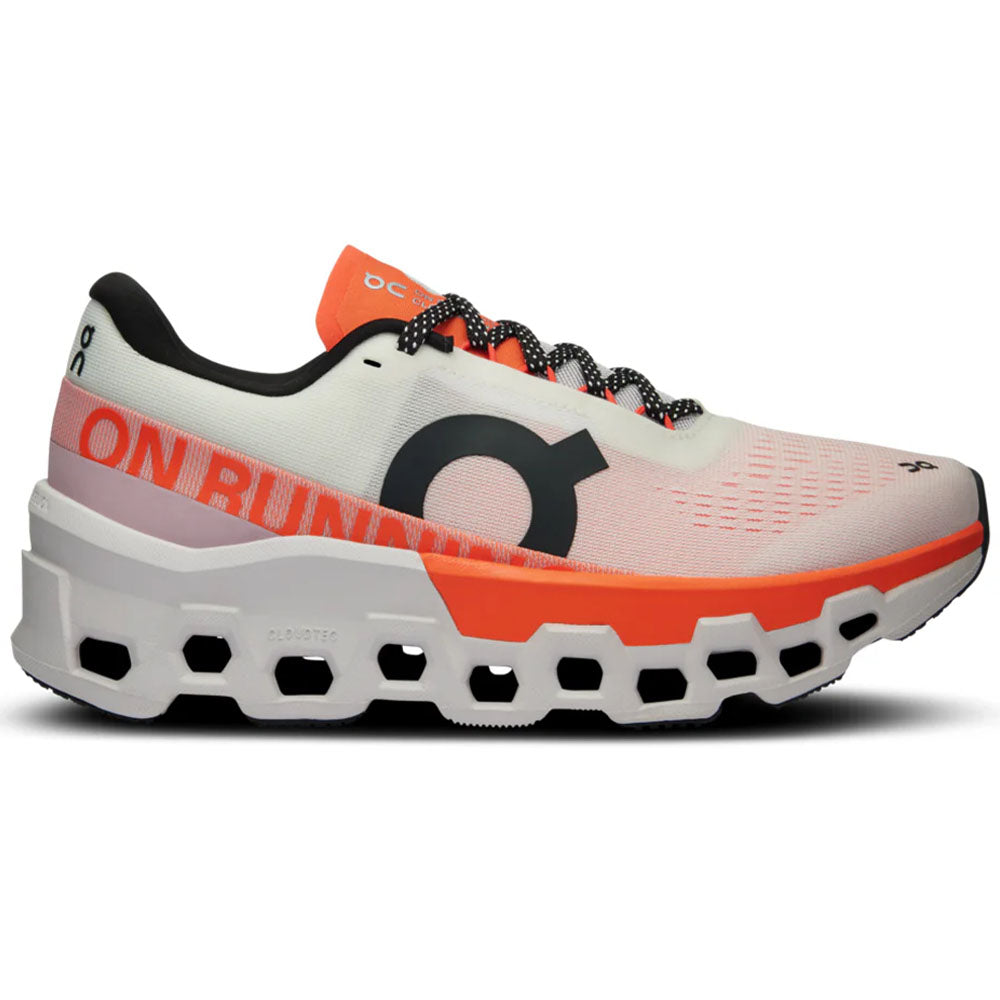 Women's On Cloudmonster 2, Undyed/Flame, 7 B Medium