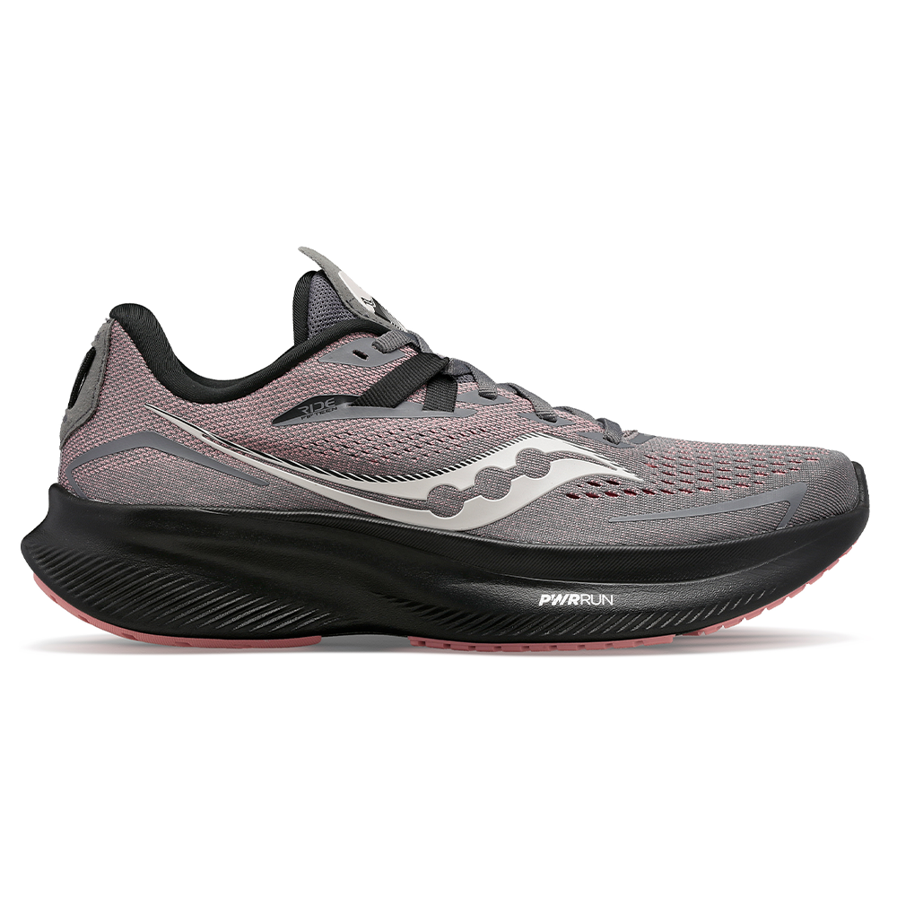 Women's Saucony Ride 15, Charcoal/Shell, 9.5 B Medium