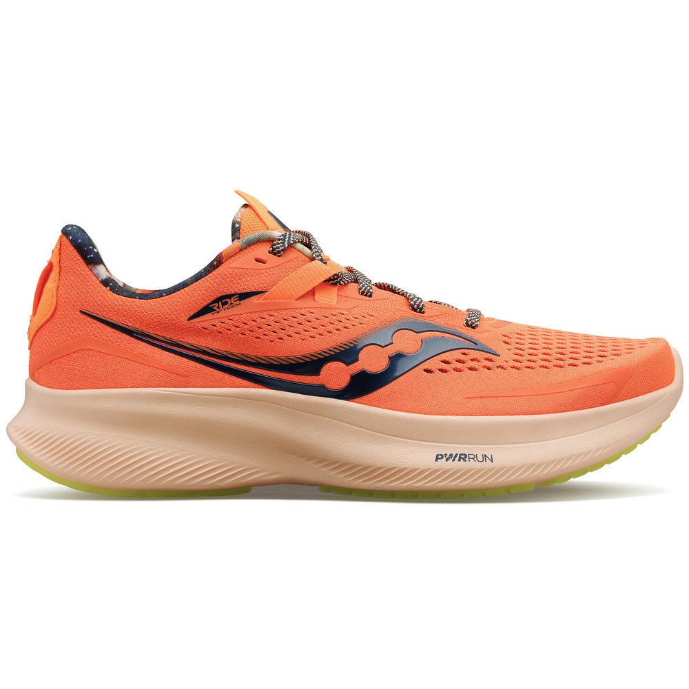 Women's Saucony Ride 15, Campfire Story, 10.5 B Medium