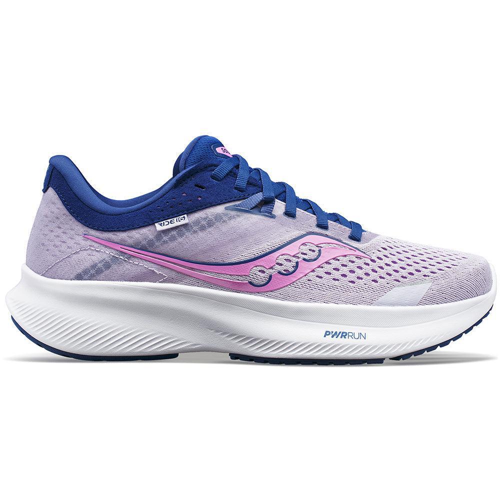 Women's Saucony Ride 16, Mauve/Indigo, 8.5 B Medium