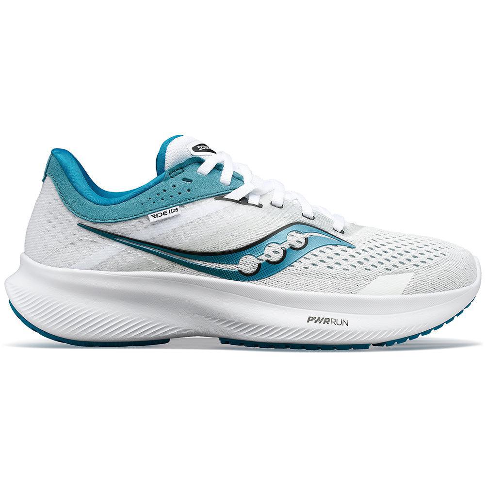 Women's Saucony Ride 16, White/Ink, 10 B Medium