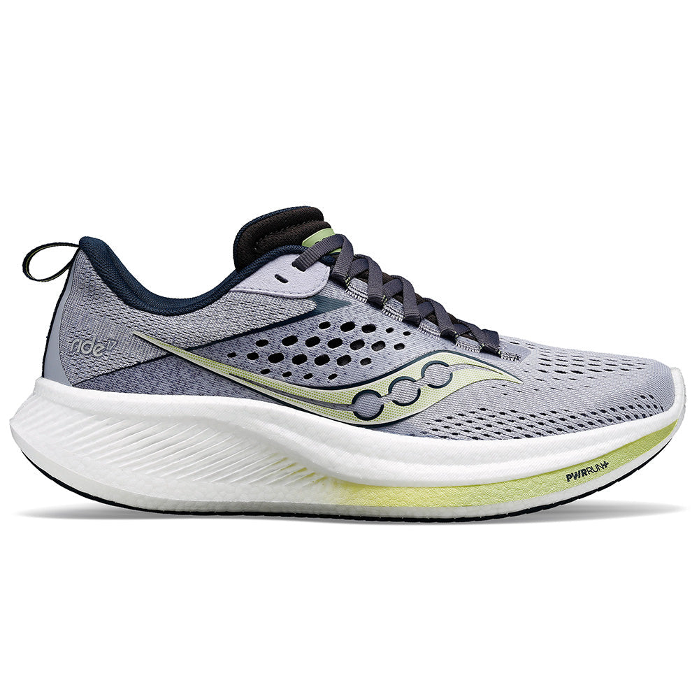 Women's Saucony Ride 17, Iris/Navy, 7 D Wide