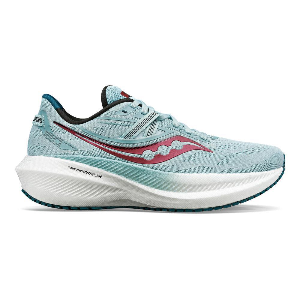 Women's Saucony Triumph 20, Mineral/Berry, 7 B Medium