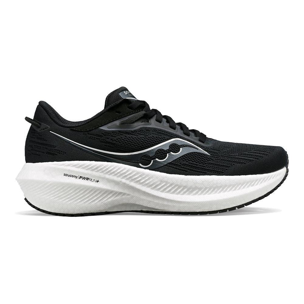 Women's Saucony Triumph 21, Black/White, 10.5 B Medium