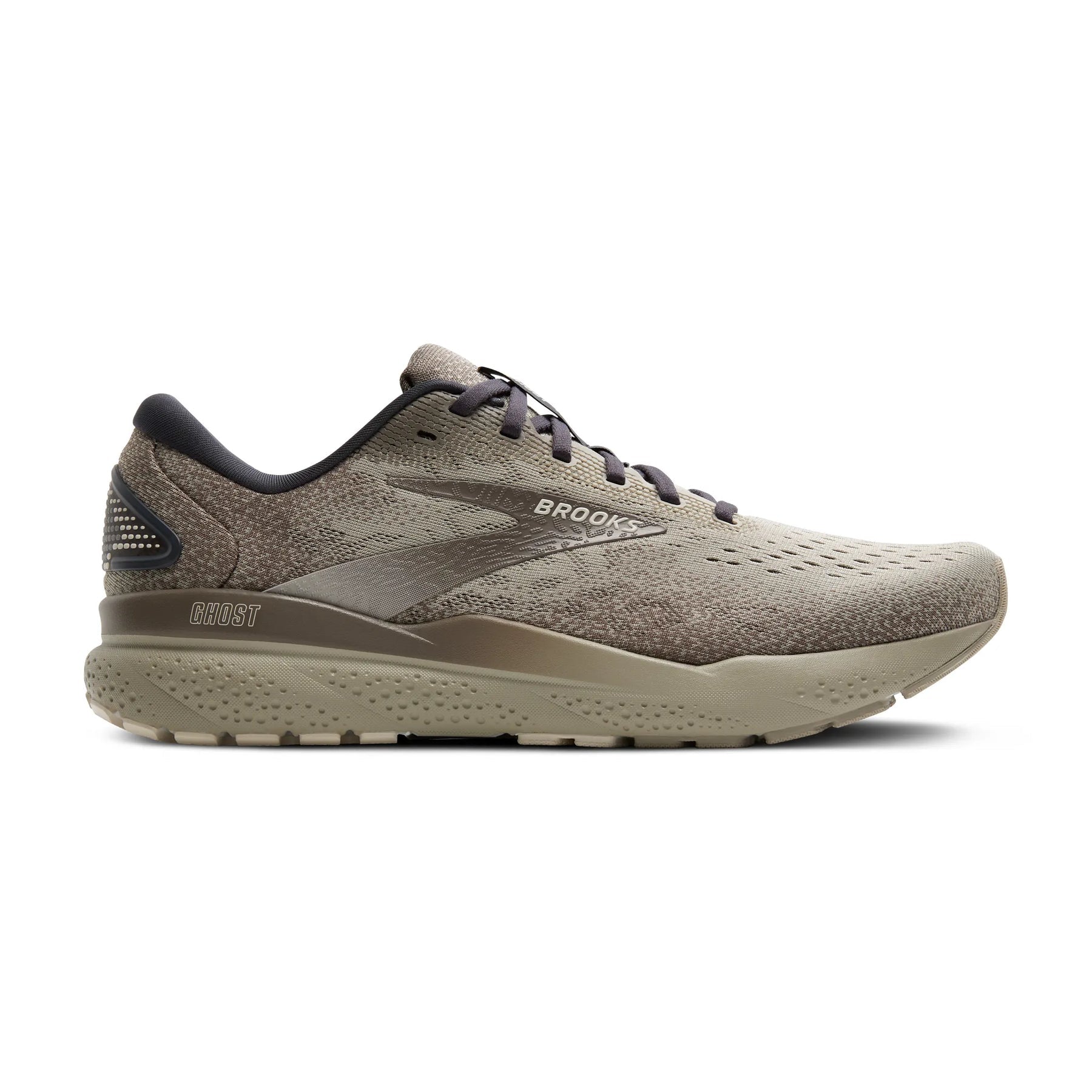 Men's Brooks Ghost 16, London Fog/Falcon/Coconut, 12.5 D Medium