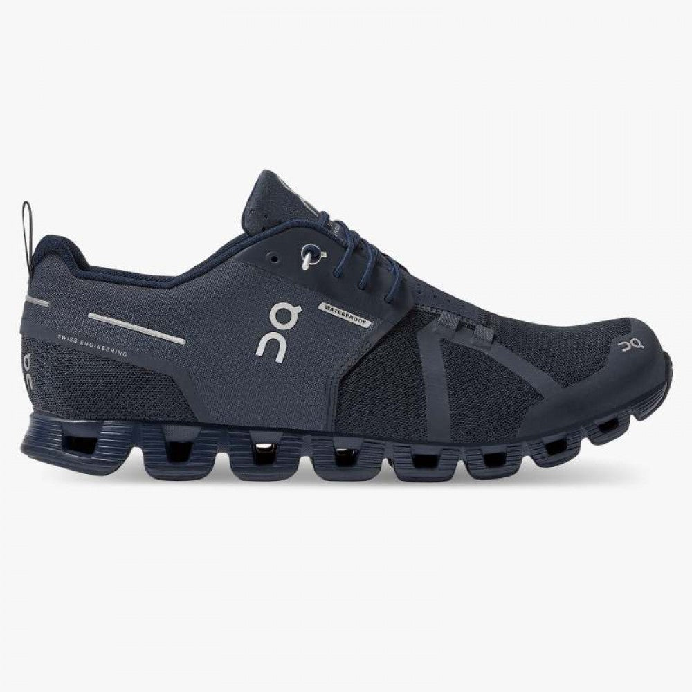 Women's On Cloud Waterproof, Navy, 5 B Medium