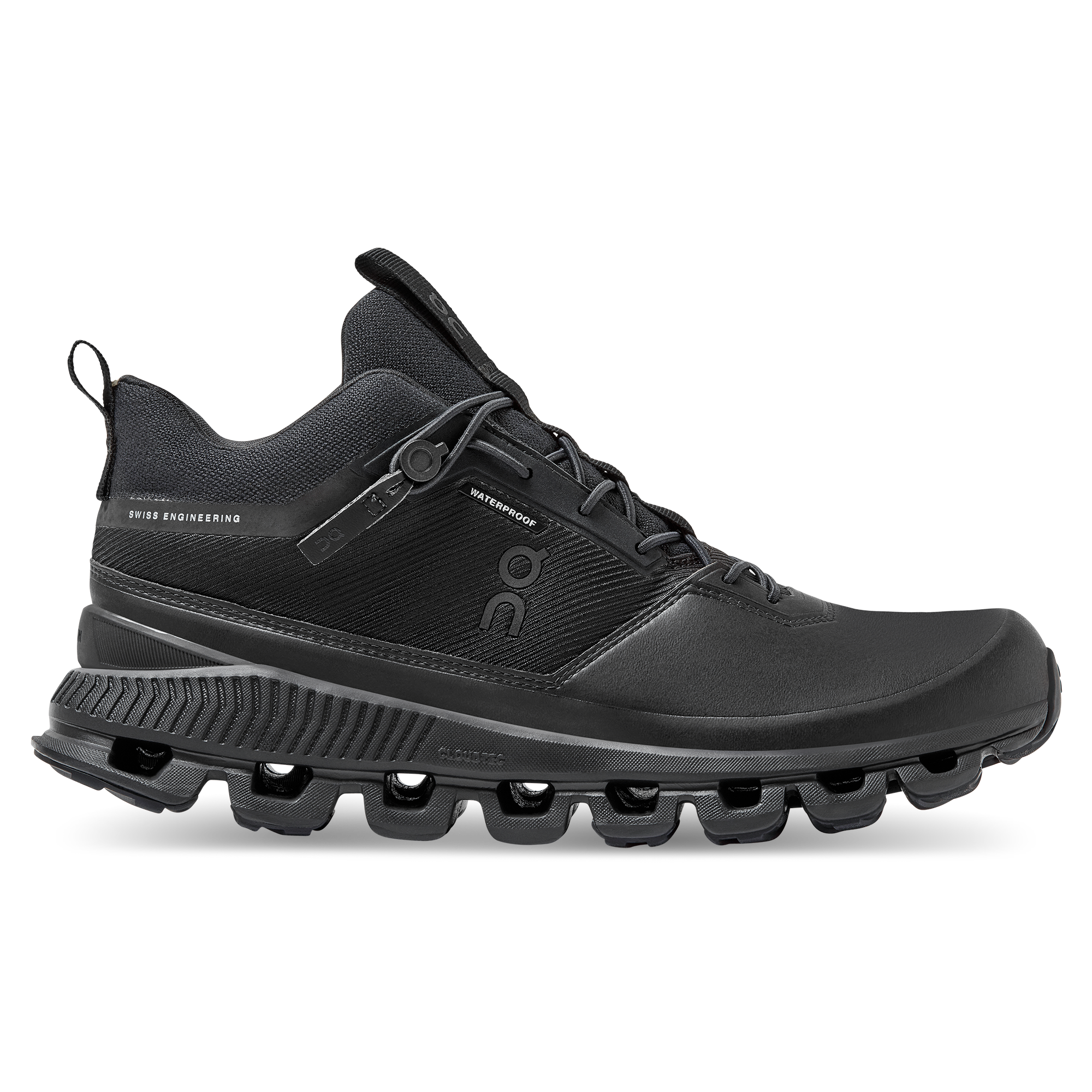 Men's On Cloud Hi Waterproof, All Black, 12 D Medium