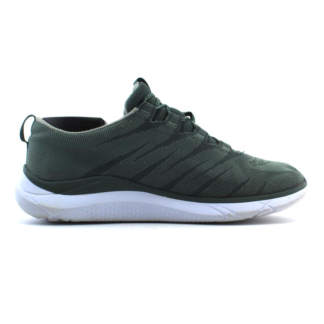 Men's Hoka Hupana Knit Jacquard, Silver Pine/Dark Forest, 12.5 D Medium